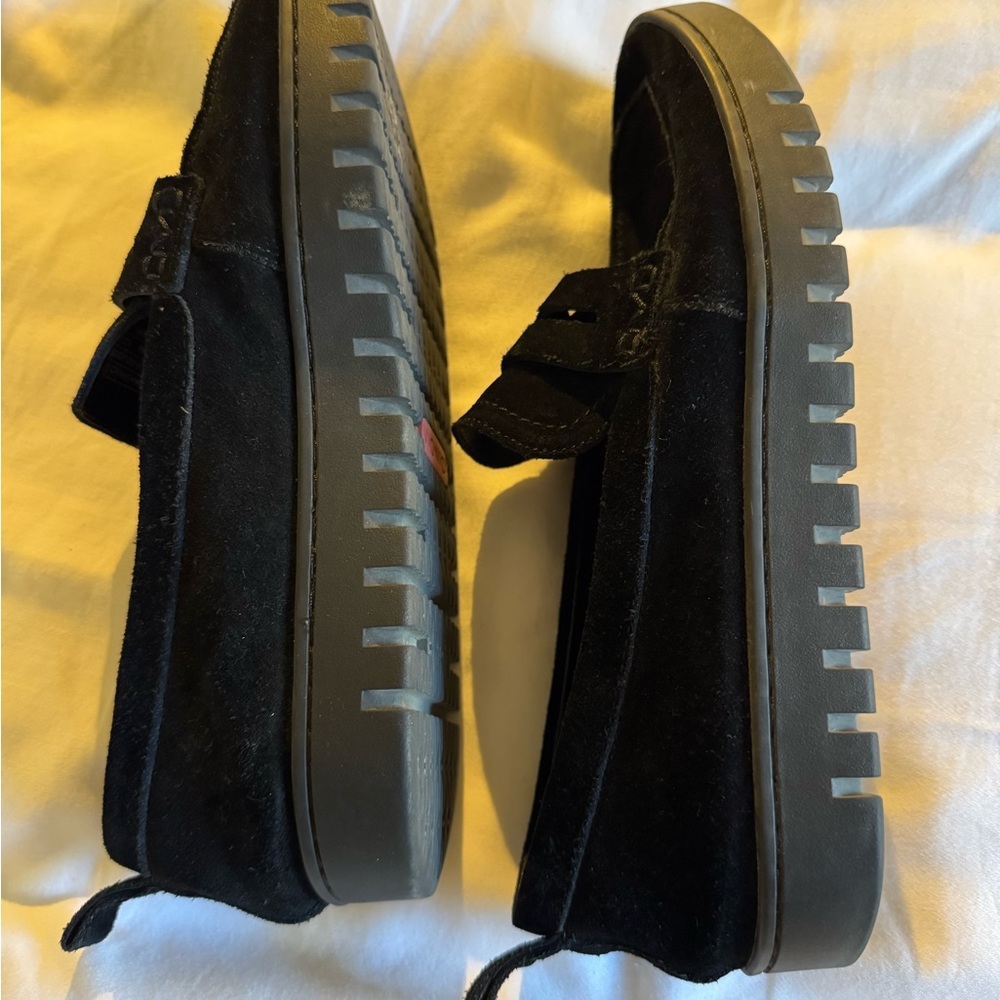 Vionic Classic Black Suede Loafers - Picture 2 of 3